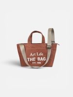 Art Life Signature Canvas Bag - Espresso - Görsel 7