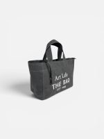 Art Life Signature Canvas Bag - Graphite - Görsel 4
